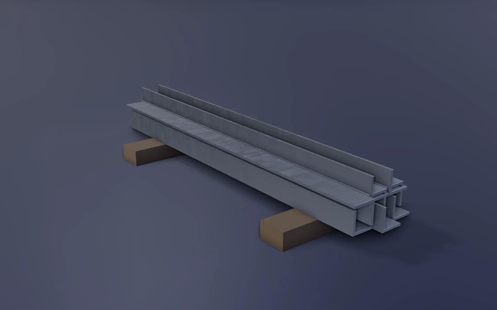 Studio render of Steel Angle