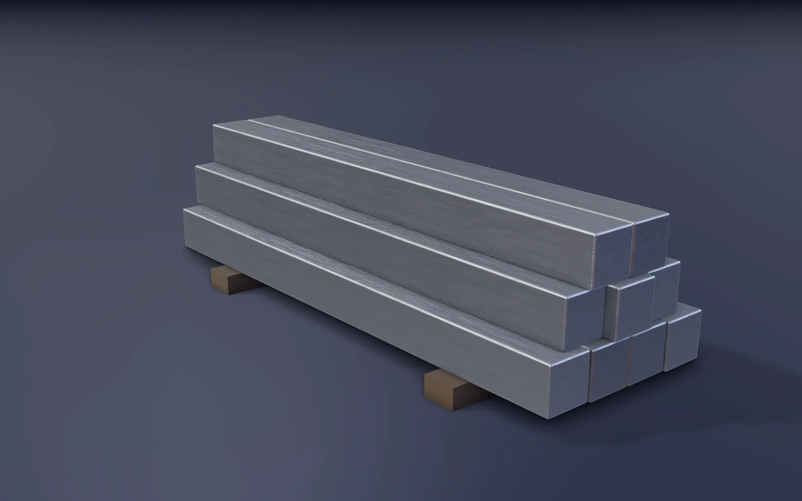 Studio render of Steel Billet